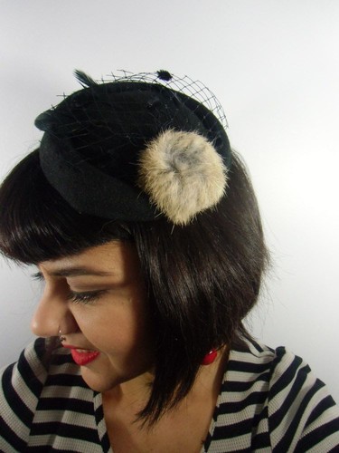 Mini chapeau bibi rétro