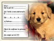 5 ou 12 cartes invitation