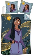 Disney - Parure de Lit Enfant Polycoton Wish, Asha et La Bonne Etoile - Housse d