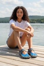 Vibram Five Fingers Sprint Womens Barefoot Shoes Size US 8.5-9 EU 40 Blue Yellow