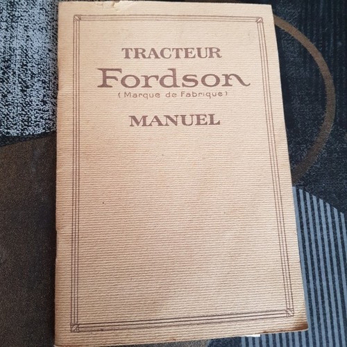 Tracteur fordson manuel 1925 - tracteur,