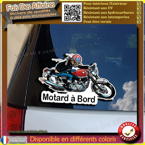 Stickers autocollant motard - stickers, à
