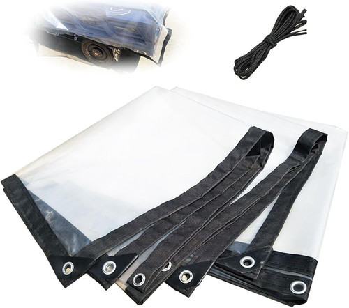 Bâche transparente 4m - transparente, 2×4m