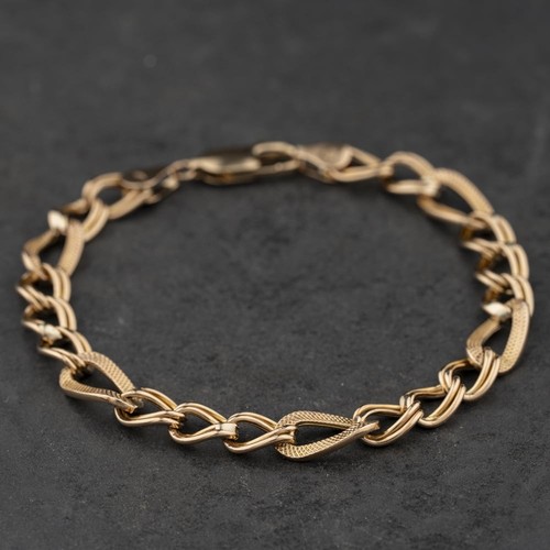 Bracelet chaîne double jonc