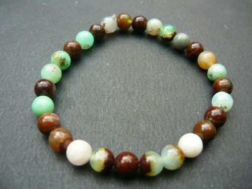 Bracelet perles chrysoprase - bracelet,