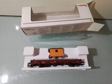 MARKLIN HO 00753-18 . RANCHERS FLAT WAGON AND CONSTRUCTION CABIN IN BOX