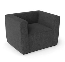 Fauteuil lounge design gris
