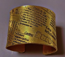 Vintage bracelet  BICHE DE BERE PARIS manchette french couture cuff bracelet