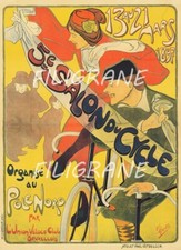 SALON CYCLE BRUXELLES 1897 Rvqs - POSTER HQ 40x60cm d'une AFFICHE VINTAGE