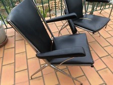2 fauteuils pliants design fabrication André MONPOIX année 1960