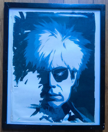 Peinture andy warhol noir - peinture, &