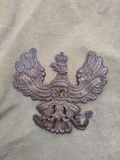 Original plaque prussienne de casque à pointe allemand ww1!