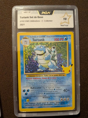 Carte pokémon pca tortank - pokémon,