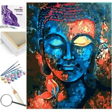 Peinture par numéros cadre en bois Bouddha