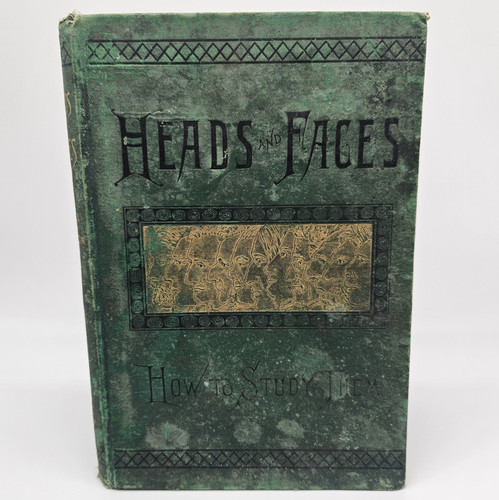 1887 antique phrenology book - 1887,