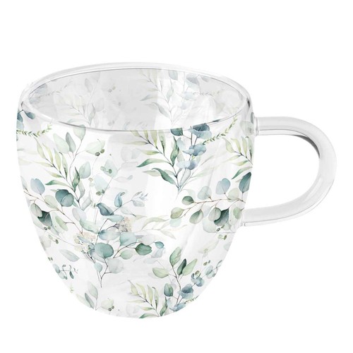 Tasse thé verre double - à, en