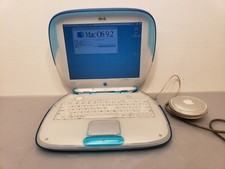Vintage Apple iBook G3 Clamshell Indigo Blue Blueberry M2453 Laptop PowerPC