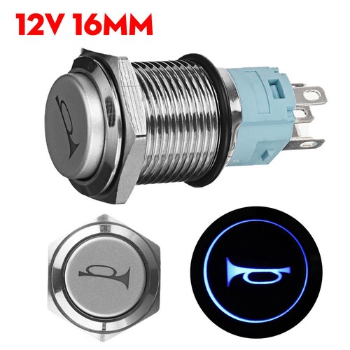 16mm 12v bouton poussoir - 16mm,
