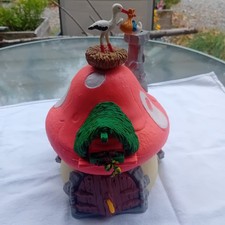 Vintage Smurf House With Stork And His Nest