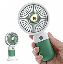 Mini Green / White Handheld Fan  USB Charging  7.8 X 5.3 X 15 cm  Brand New