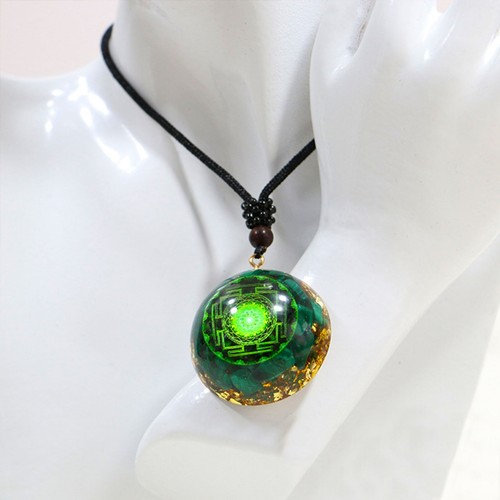 Natural malachite orgonite - natural,