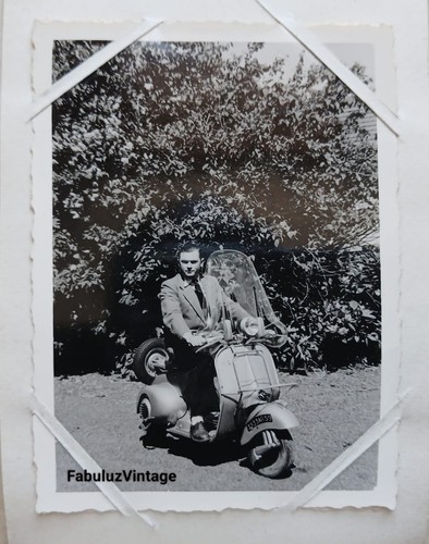 Ancienne photo scooter vespa - photo,
