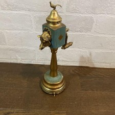 Rare 1900 Antiuqe Reuge Pepper Mill Boar Pheasant Music Box Object