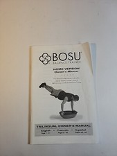 Bosu Balance Trainer Home Version Owners Manual