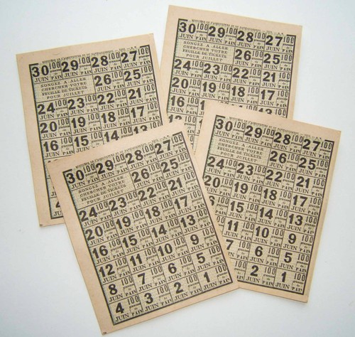 Lot feuillets de - 4, tickets