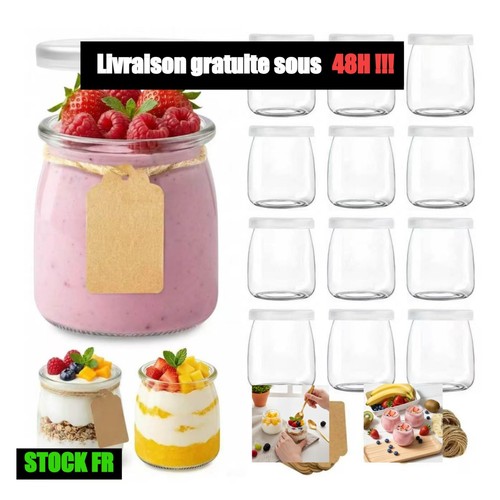 Pots verre 200ml avec - 12,
