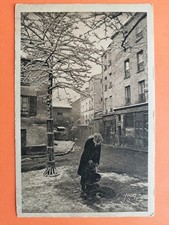 Old postcard France Paris Old Montmartre under the Bohemian Snow Montmartre