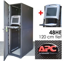 19 " 48cm 48HE APC Armoire de Réseau Serveur + Écran 120cm Profondeur Parfait
