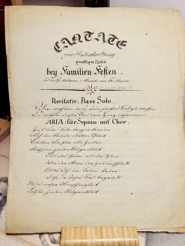 Ancienne cantate aria soprano - cantate,