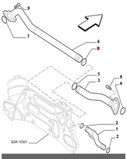 Genuine GM/OPEL 55354068 Sealing Ring, Oil Cooler Inlet Astra Corsa Insignia Mokka