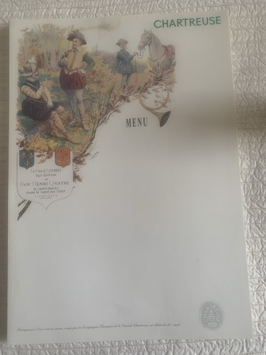 Anciens menus liqueur - menus, de