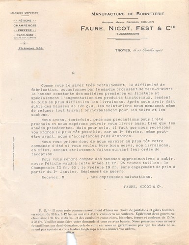 1915 manufacture bonneterie - manufacture, de