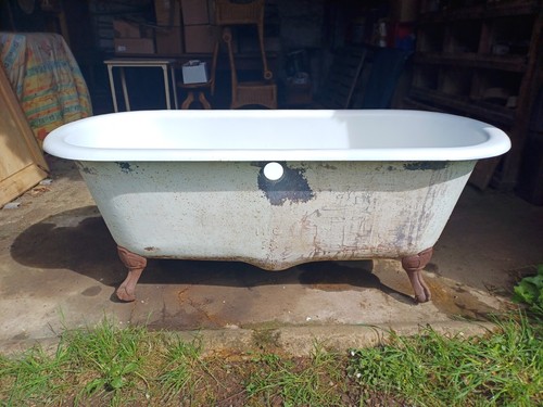 Baignoire fonte pattes lion - fonte, de