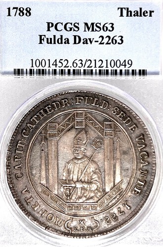 Fulda 1788 taler allemand - 1788,