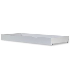Tiroir de Lit Rangement avec Roulettes Blanc Coulissant Bois Pin Homestyle4u