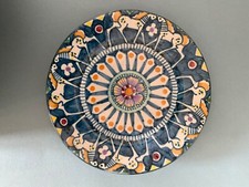 ÉLÉGANTE ASSIETTE EN CÉRAMIQUE ITALIE VINCENZO PINTO VIETRI À DÉCOR DE CHEVAUX