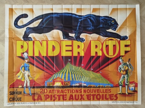Rare affiche ancienne - ancienne, pinder
