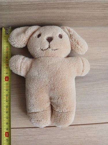 Peluche doudou chien beige - peluche,