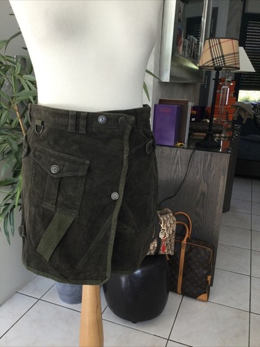 Jupe kaki burberry taille - kaki,