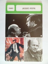 CARTE FICHE CINEMA  JACQUES RISPAL