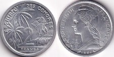2 Francs 1964 Comores Marianne