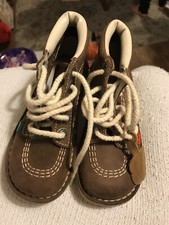 Bottes marron kickers garçon