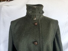Salko Austria Original Loden Tirol Overcoat Alpaca 42/ US 10 Hunter Green
