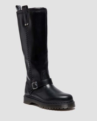 Bottes biker cuir - bottes,