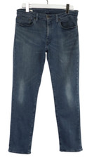 Levi's Premium Big E Lot 511 Jeans Homme W34/L32 Bleu Foncé Effiloché Zip