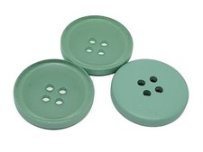 5 BOUTONS Acrylique VERT rond